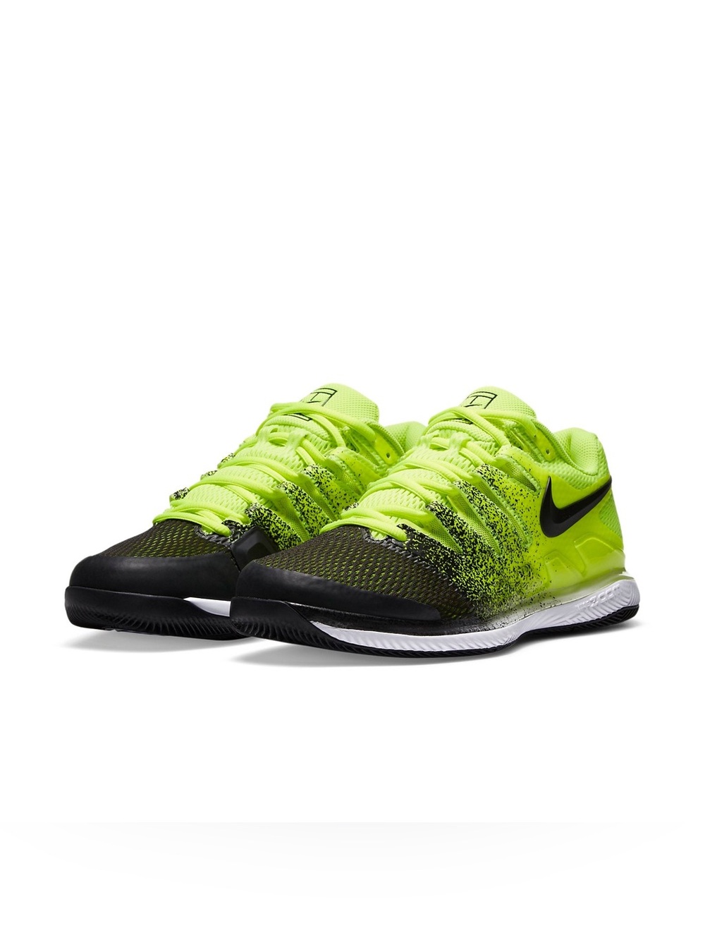 Nike Men’s Neon Volt and Black Athletic Tennis Shoes